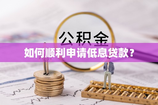 海北如何顺利申请低息贷款？