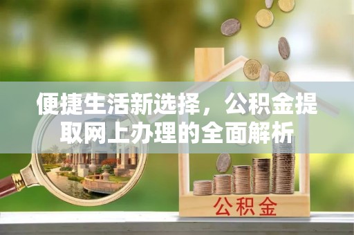 海北便捷生活新选择，公积金提取网上办理的全面解析